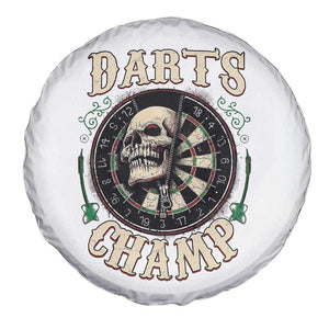 Skull Dartboard Retro Vintage Spare Tire Cover Darts Player Champion Gift TS12 Print Your Wear