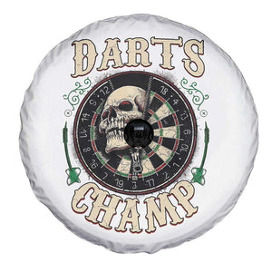 Skull Dartboard Retro Vintage Spare Tire Cover Darts Player Champion Gift TS12 Print Your Wear