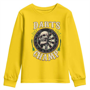 Skull Dartboard Retro Vintage Youth Sweatshirt Darts Player Champion Gift TS12 Daisy Print Your Wear