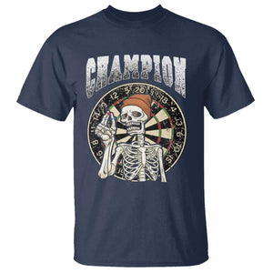 Gothic Skull Dart Master T Shirt Funny Skeleton Dartboard Champion Gift TS12 Navy Print Your Wear