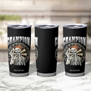 Gothic Skull Dart Master Tumbler Cup Funny Skeleton Dartboard Champion Gift TS12 Print Your Wear