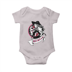 Funny Crazy Darts Lady Baby Onesie Coolest Girls Play Darts TS12 Ice Gray Print Your Wear