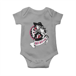 Funny Crazy Darts Lady Baby Onesie Coolest Girls Play Darts TS12 Sport Gray Print Your Wear