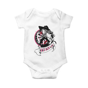 Funny Crazy Darts Lady Baby Onesie Coolest Girls Play Darts TS12 White Print Your Wear