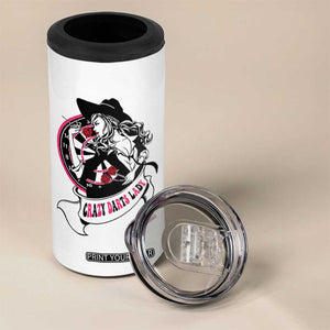 Funny Crazy Darts Lady 4 in 1 Can Cooler Tumbler Coolest Girls Play Darts TS12 Print Your Wear