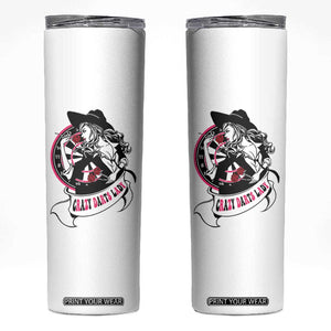 Funny Crazy Darts Lady Skinny Tumbler Coolest Girls Play Darts TS12 White Print Your Wear