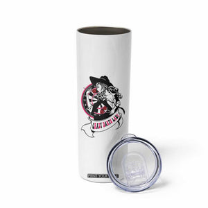Funny Crazy Darts Lady Skinny Tumbler Coolest Girls Play Darts TS12 Print Your Wear