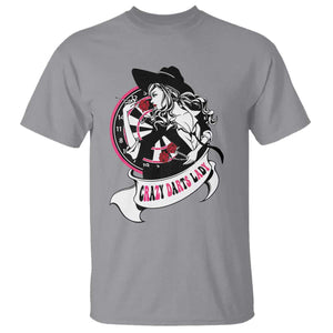 Funny Crazy Darts Lady T Shirt Coolest Girls Play Darts TS12 Sport Gray Print Your Wear