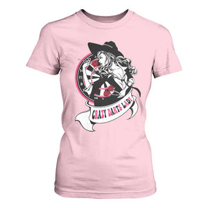 Funny Crazy Darts Lady T Shirt For Women Coolest Girls Play Darts TS12 Light Pink Print Your Wear