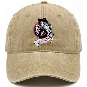 Funny Crazy Darts Lady Washed Cotton Baseball Cap Coolest Girls Play Darts TS12 Print Your Wear