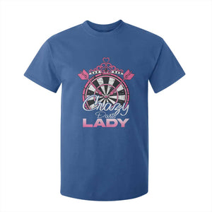Crazy Darts Lady T Shirt For Kid Funny Pub Game Gift For Women TS12 Royal Blue Print Your Wear