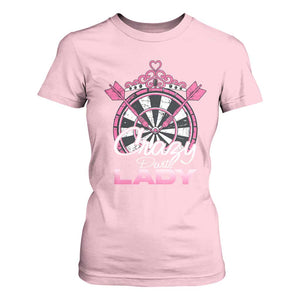 Crazy Darts Lady T Shirt For Women Funny Pub Game Gift For Women TS12 Light Pink Print Your Wear