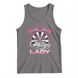 Crazy Darts Lady Tank Top Funny Pub Game Gift For Women TS12 Deep Heather Print Your Wear