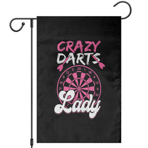 Crazy Darts Lady Bullseye Dart Shooting Garden Flag Female Dartist Gift TS12 Black Print Your Wear