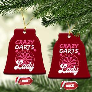 Crazy Darts Lady Bullseye Dart Shooting Ceramic Ornament Female Dartist Gift TS12 Print Your Wear