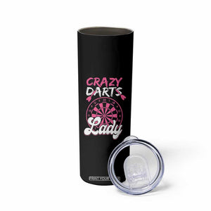 Crazy Darts Lady Bullseye Dart Shooting Skinny Tumbler Female Dartist Gift TS12 Print Your Wear