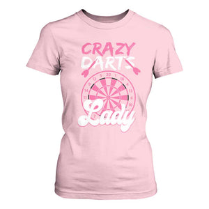 Crazy Darts Lady Bullseye Dart Shooting T Shirt For Women Female Dartist Gift TS12 Light Pink Print Your Wear
