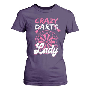 Crazy Darts Lady Bullseye Dart Shooting T Shirt For Women Female Dartist Gift TS12 Purple Print Your Wear