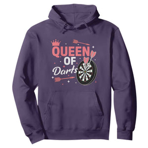 Queen Of Darts Bullseye Shooter Hoodie Female Dartist Gift TS12 Purple Print Your Wear