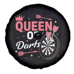 Queen Of Darts Bullseye Shooter Spare Tire Cover Female Dartist Gift TS12 Print Your Wear