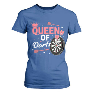 Queen Of Darts Bullseye Shooter T Shirt For Women Female Dartist Gift TS12 Royal Blue Print Your Wear