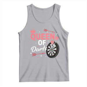 Queen Of Darts Bullseye Shooter Tank Top Female Dartist Gift TS12 Athletic Heather Print Your Wear