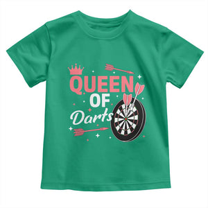 Queen Of Darts Bullseye Shooter Toddler T Shirt Female Dartist Gift TS12 Irish Green Print Your Wear