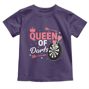 Queen Of Darts Bullseye Shooter Toddler T Shirt Female Dartist Gift TS12 Purple Print Your Wear