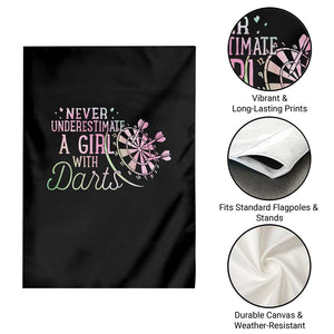 Never Underestimate A Girl With Dart Garden Flag Sports Lover Gift TS12 Print Your Wear