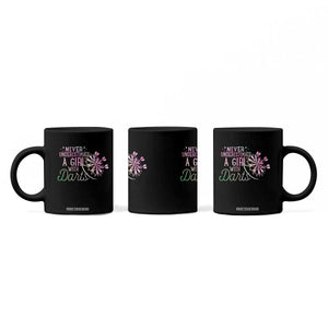 Never Underestimate A Girl With Dart Coffee Mug Sports Lover Gift TS12 Print Your Wear