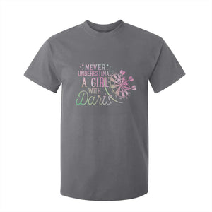 Never Underestimate A Girl With Dart T Shirt For Kid Sports Lover Gift TS12 Charcoal Print Your Wear