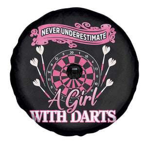 Never Underestimate A Girl Dart Player Gift Idea Spare Tire Cover TS12 Print Your Wear