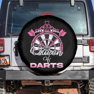 Queen Of Darts Spare Tire Cover Funny Dart Gift For Women TS12 No hole Black Print Your Wear