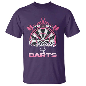 Queen Of Darts T Shirt Funny Dart Gift For Women TS12 Purple Print Your Wear