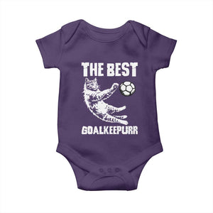 The Best Cat Goalkeeper Baby Onesie Soccer Player Gift TS12 Purple Print Your Wear