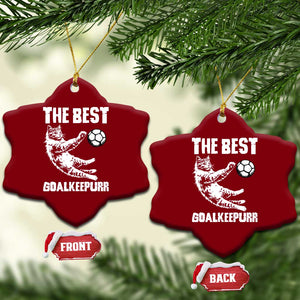 The Best Cat Goalkeeper Ceramic Ornament Soccer Player Gift TS12 Print Your Wear
