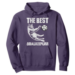The Best Cat Goalkeeper Hoodie Soccer Player Gift TS12 Purple Print Your Wear