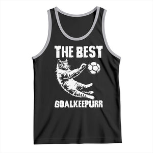 The Best Cat Goalkeeper Tank Top Soccer Player Gift TS12 Black Athletic Heather Print Your Wear