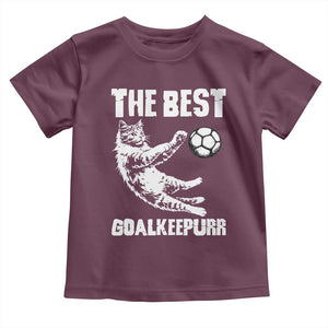 The Best Cat Goalkeeper Toddler T Shirt Soccer Player Gift TS12 Maroon Print Your Wear