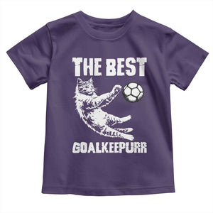 The Best Cat Goalkeeper Toddler T Shirt Soccer Player Gift TS12 Purple Print Your Wear