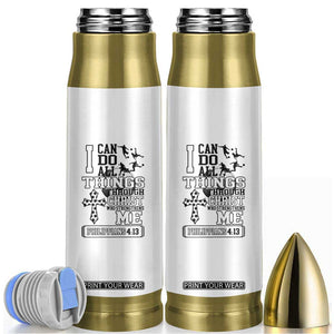 Soccer Christian Gift Bullet Tumbler I Can Do All Things Through Christ TS12 White Print Your Wear