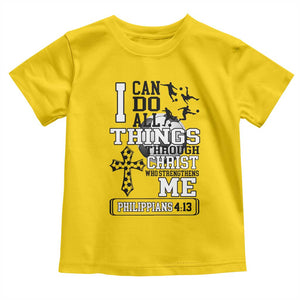 Soccer Christian Gift Toddler T Shirt I Can Do All Things Through Christ TS12 Daisy Print Your Wear