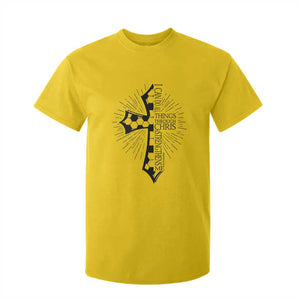 I Can Do All Things Through Christ T Shirt For Kid Christian Soccer Cross Gift TS12 Daisy Print Your Wear