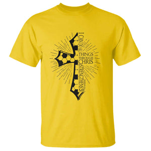 I Can Do All Things Through Christ T Shirt Christian Soccer Cross Gift TS12 Daisy Print Your Wear