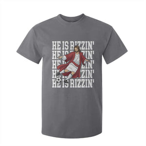 He Is Rizzin T Shirt For Kid Funny Christian Soccer Lover Gift TS12 Charcoal Print Your Wear