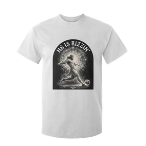 He Is Rizzin T Shirt For Kid Funny Christian Faith Soccer Player Gift TS12 White Print Your Wear