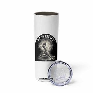 He Is Rizzin Skinny Tumbler Funny Christian Faith Soccer Player Gift TS12 Print Your Wear