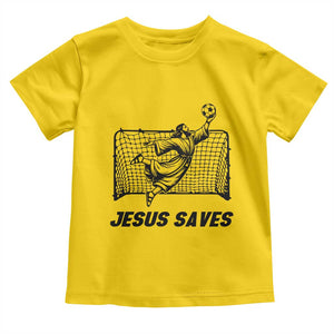 Jesus Saves Toddler T Shirt Funny Christian Soccer Goalie TS12 Daisy Print Your Wear