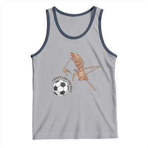 Funny Marcus The Worm Soccer Lover Tank Top I Do Not Like This Ball TS12 Athletic Heather Navy Print Your Wear