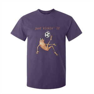 Funny Marcus The Worm Soccer Lover T Shirt For Kid Just Kickin It TS12 Purple Print Your Wear
